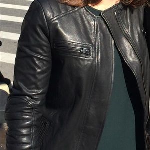 Vince Black Leather Jacket